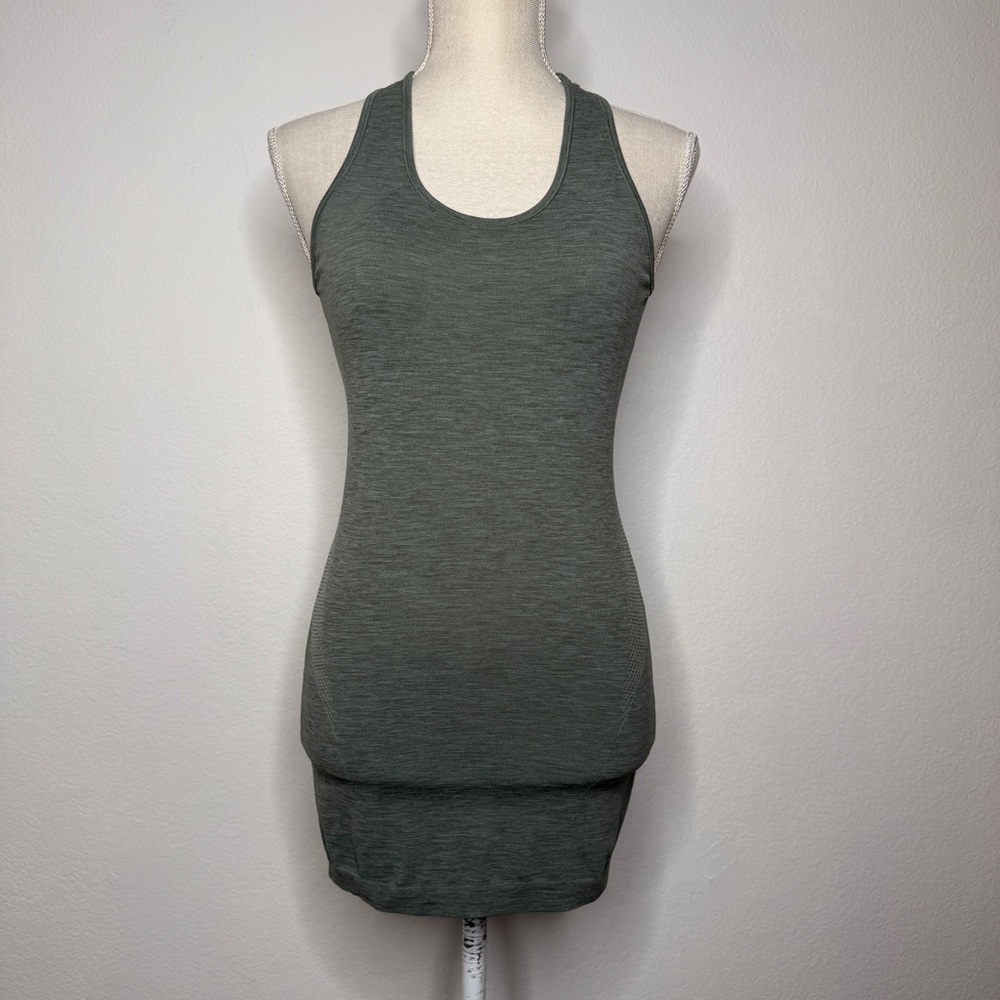 Sweaty Betty Fitted Racerback Athletic Tank Sage Green Polyamide Size S
